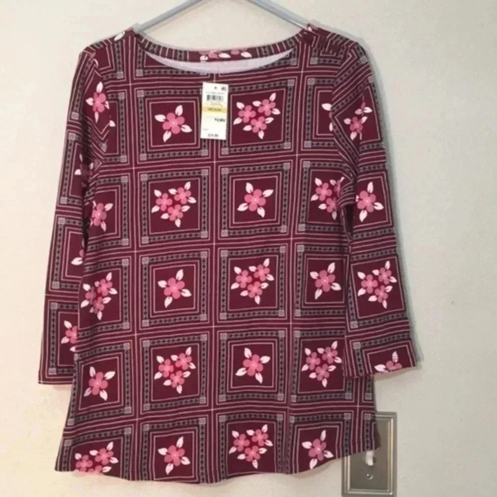 charter club ladies blouse M